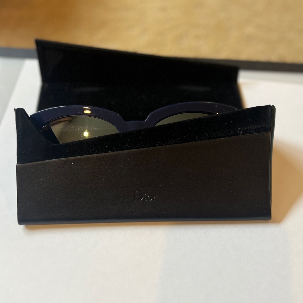 Christian Dior Sight 1 RENT7 Blue Crystal Blue Mirror New Sunglasses - Picture 5 of 5